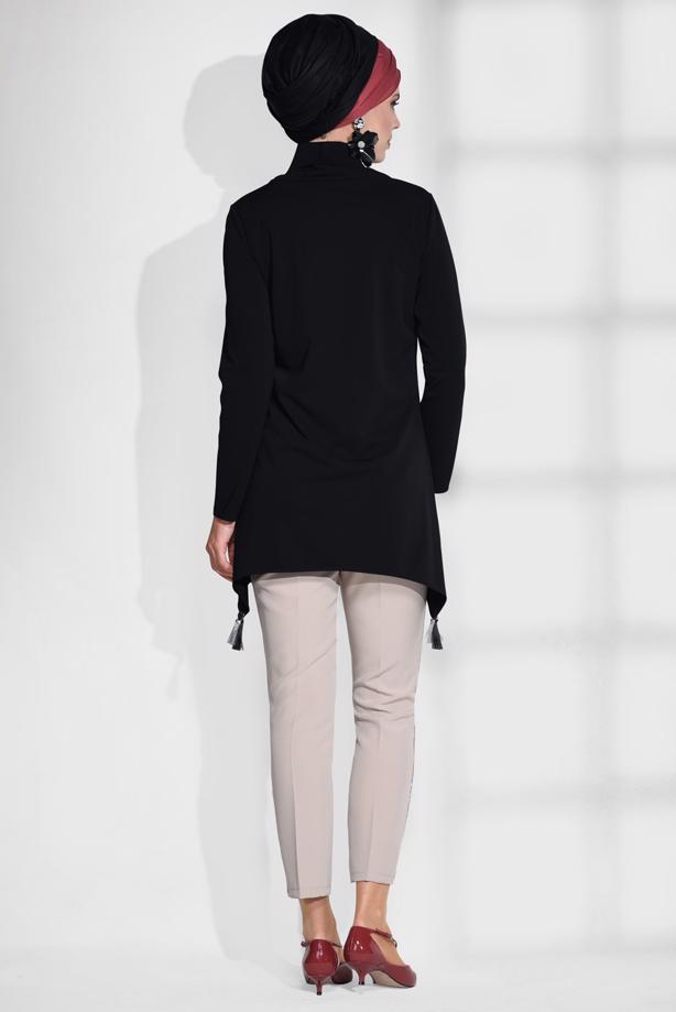 Tesettür giyim  DEGAJE YAKA TUNİK 4866 - TRENDTESETTÜR