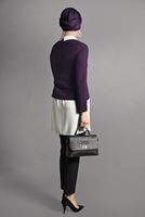 Tesettür giyim MOR İKİLİ GÖRÜNÜMLÜ TUNİK 4907 