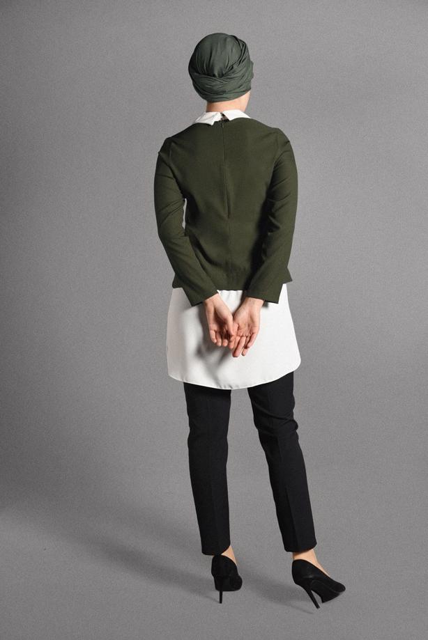 Tesettür giyim  İKİLİ GÖRÜNÜMLÜ TUNİK 4907  - TRENDTESETTÜR