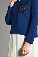 Tesettür giyim LACİVERT İKİLİ GÖRÜNÜMLÜ TUNİK 4907 