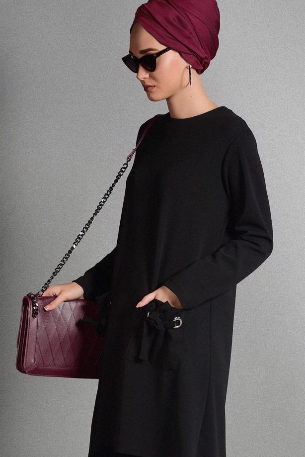 Vêtements hijab  GROMMET DETAILED TUNIC 4988  - TRENDTESETTÜR