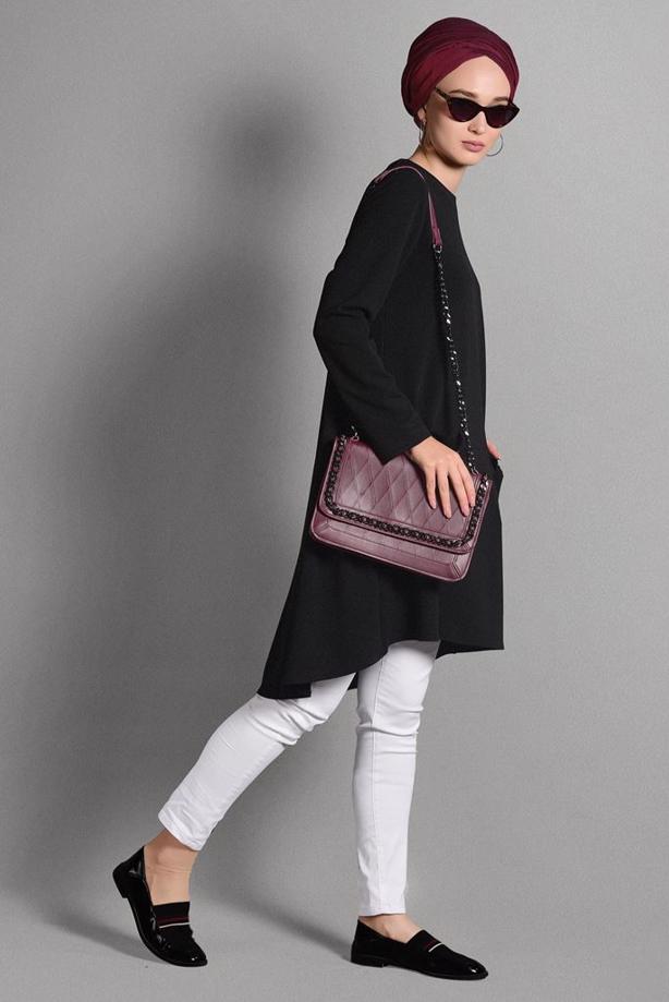 Vêtements hijab  GROMMET DETAILED TUNIC 4988  - TRENDTESETTÜR