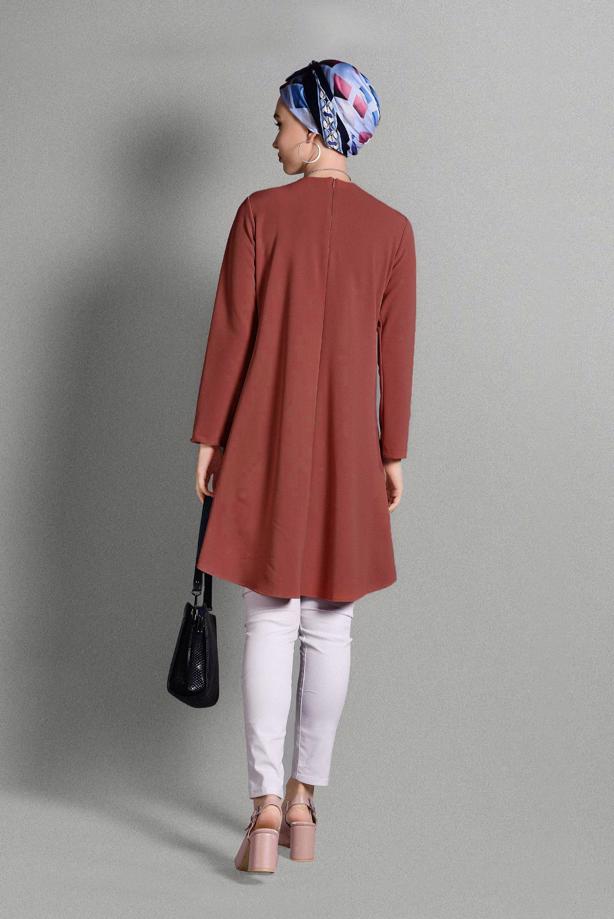 Vêtements hijab  GROMMET DETAILED TUNIC 4988  - TRENDTESETTÜR