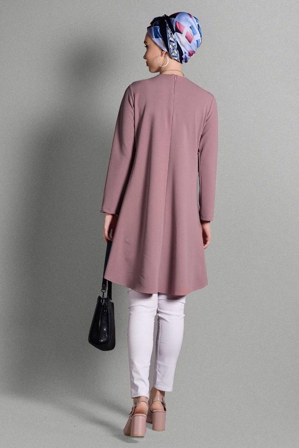 Vêtements hijab  GROMMET DETAILED TUNIC 4988  - TRENDTESETTÜR