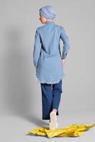 Vêtements hijab BLEU TUNIQUE À FRANGES 5002 