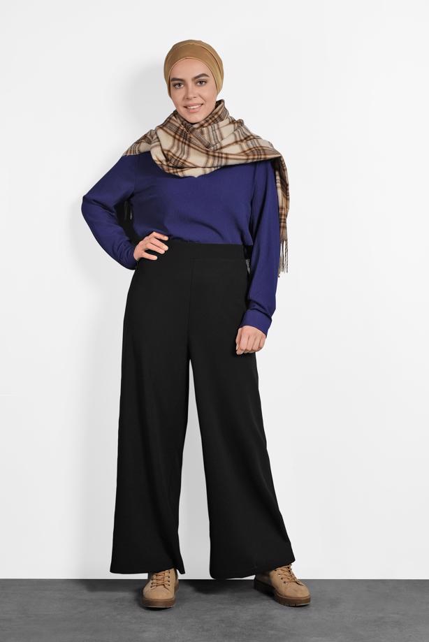 Vêtements hijab NOIR T 7410 Alvina 6775 Pantolon - TRENDTESETTÜR
