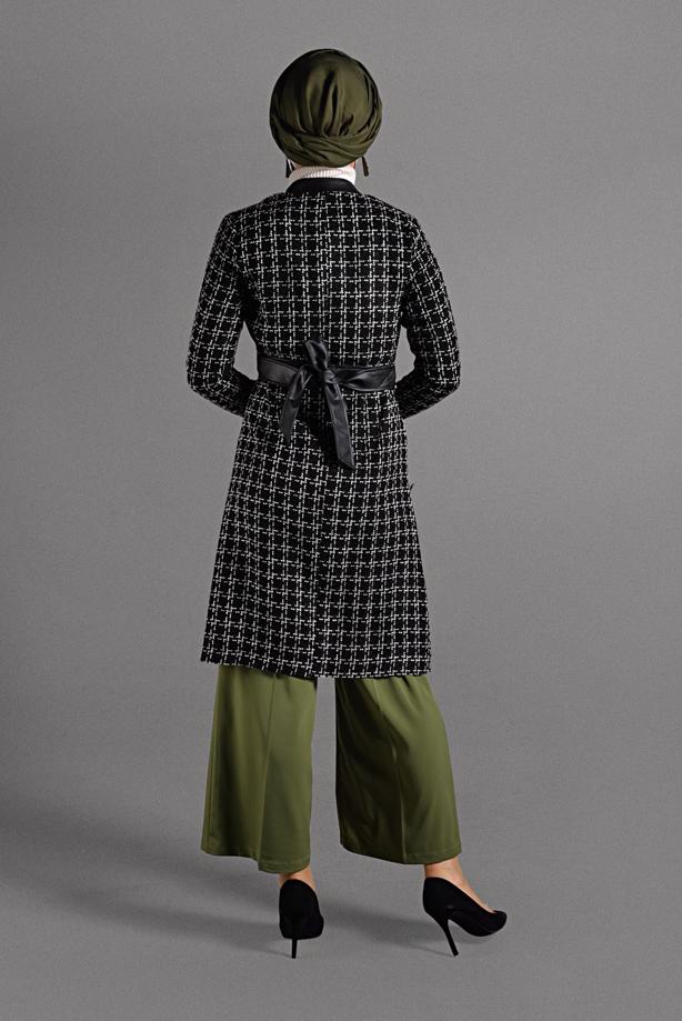 Vêtements hijab  MANDARIN COLLAR TRENCH-COAT 4008  - TRENDTESETTÜR