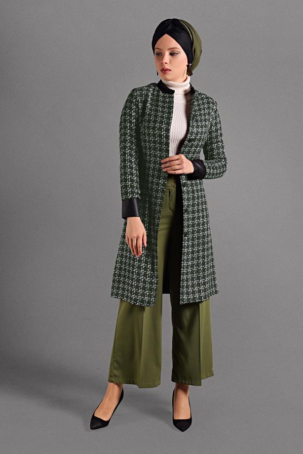 Vêtements hijab  MANDARIN COLLAR TRENCH-COAT 4008  - TRENDTESETTÜR