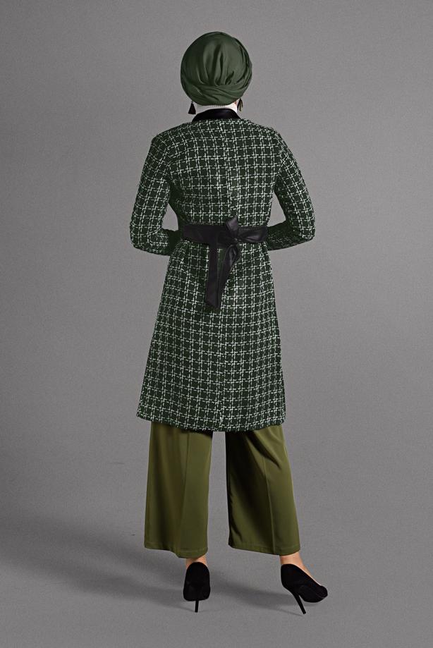 Vêtements hijab  MANDARIN COLLAR TRENCH-COAT 4008  - TRENDTESETTÜR