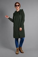 Tesettür giyim HAKİ KAPÜŞONLU PELUŞ ASTARLI TRENÇKOT  41471