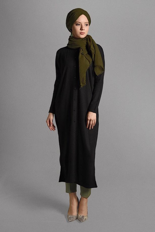 Vêtements hijab  PEARL DETAILED CARDIGAN 406  - TRENDTESETTÜR