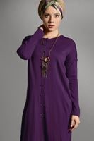 Vêtements hijab POURPRE GILET MAILLE À PERLES 406