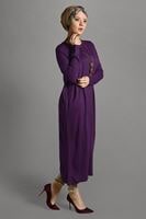 Vêtements hijab POURPRE GILET MAILLE À PERLES 406