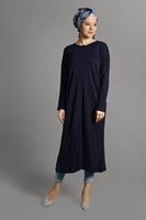 Vêtements hijab BLEU MARINE GILET MAILLE À PERLES 406