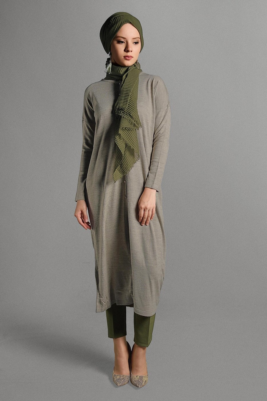 Vêtements hijab VISON GILET MAILLE À PERLES 406