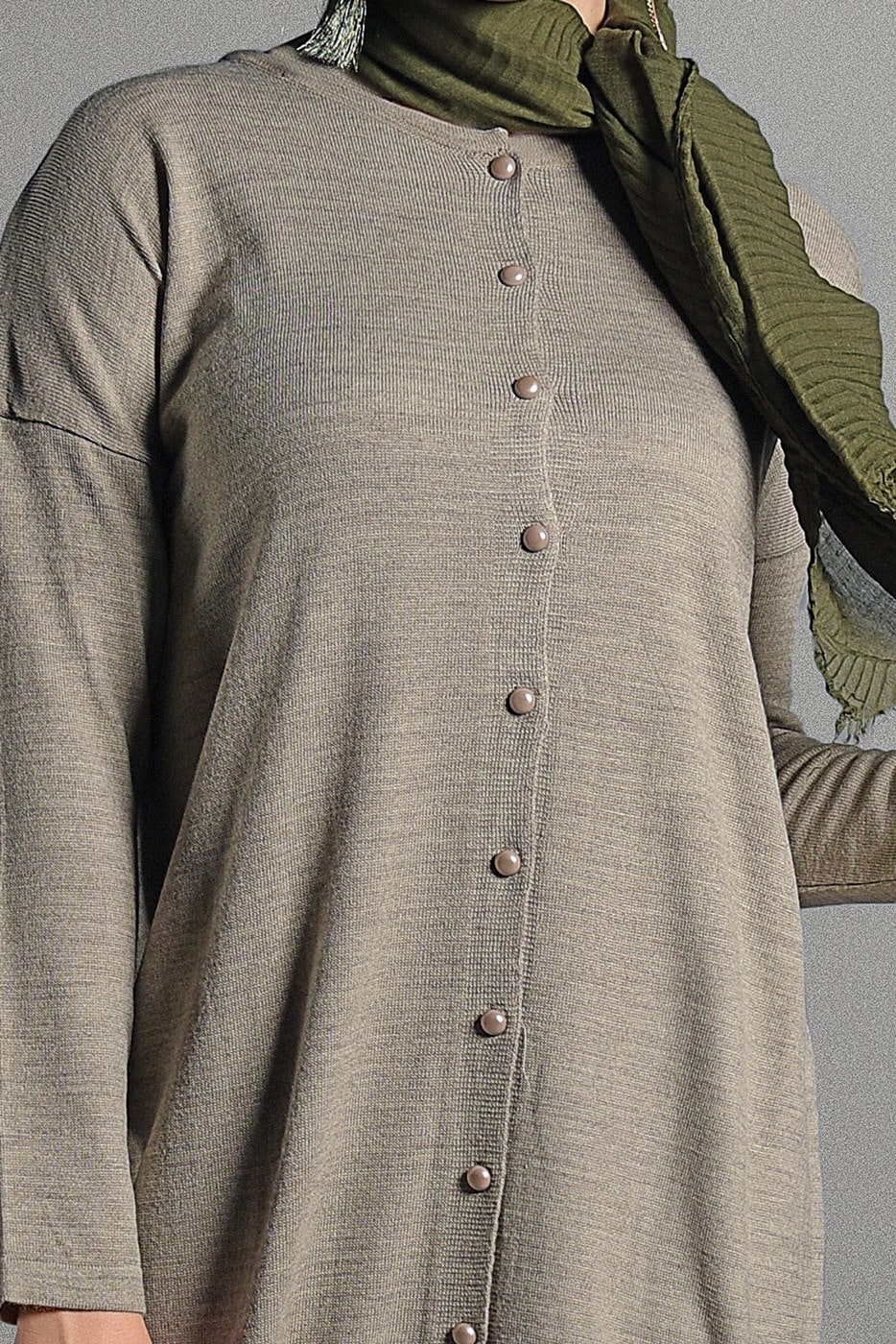 Vêtements hijab VISON GILET MAILLE À PERLES 406