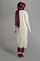 Vêtements hijab BEIGE GILET MAILLE À PERLES 406