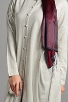 Vêtements hijab BEIGE GILET MAILLE À PERLES 406