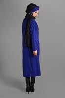 Vêtements hijab BLEU MARINE GILET MAILLE À PERLES 406