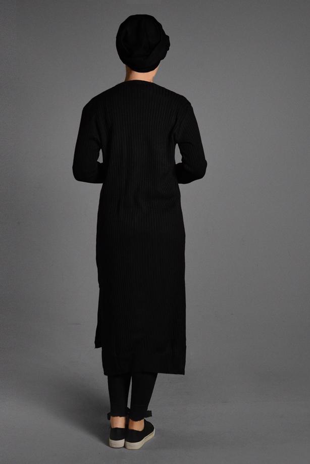 Tesettür giyim  CEP DETAYLI TRİKO HIRKA 1619  - TRENDTESETTÜR