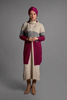 Tesettür giyim GRİ RENKLİ TRİKO HIRKA 1919 