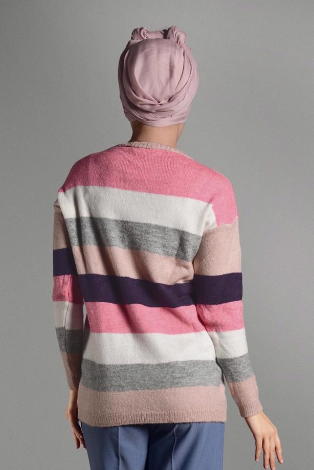 Vêtements hijab  STRIPPED KNIT CARDIGAN 2008  - TRENDTESETTÜR