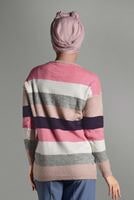 Vêtements hijab POUDRE GILET MAILLE À RAYURES 2008