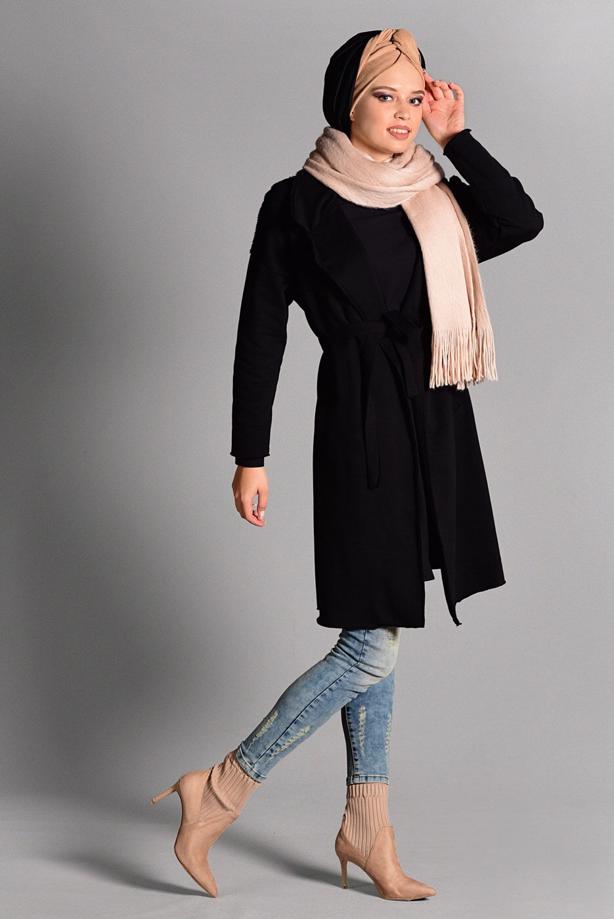 Vêtements hijab  BELTED CARDIGAN 3319  - TRENDTESETTÜR