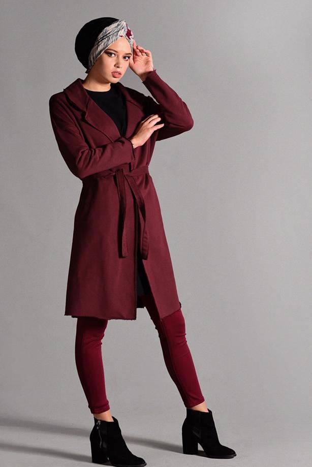 Vêtements hijab  BELTED CARDIGAN 3319  - TRENDTESETTÜR