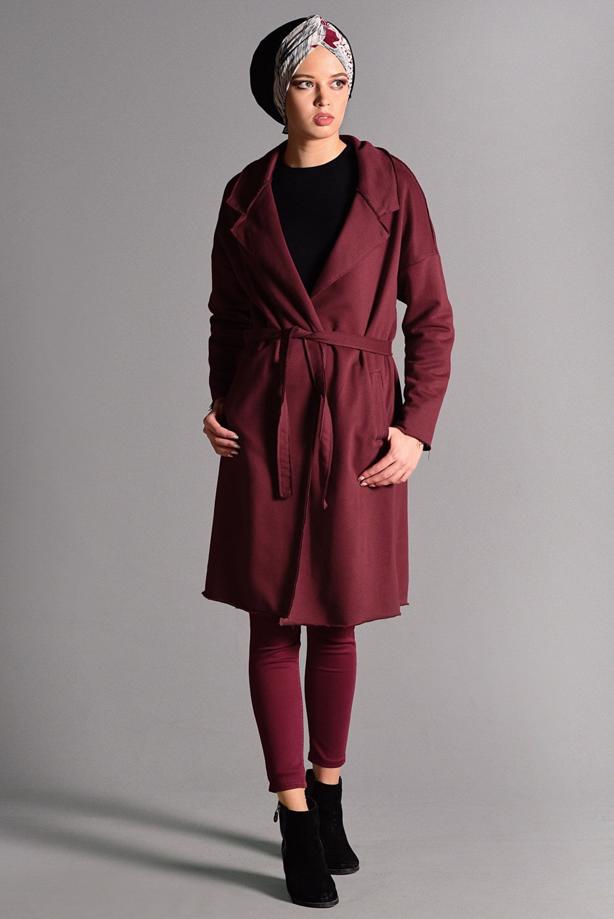 Vêtements hijab  BELTED CARDIGAN 3319  - TRENDTESETTÜR