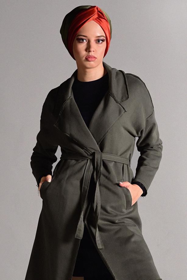 Vêtements hijab  BELTED CARDIGAN 3319  - TRENDTESETTÜR