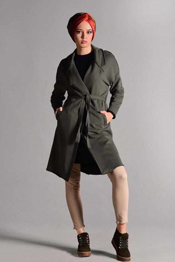 Vêtements hijab  BELTED CARDIGAN 3319  - TRENDTESETTÜR