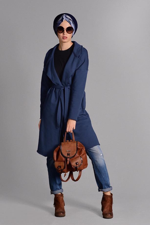 Vêtements hijab  BELTED CARDIGAN 3319  - TRENDTESETTÜR