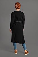 Tesettür giyim SİYAH CEPLİ TRİKO HIRKA 3719