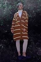 Hijab clothing TABA STRIPPED BUTTONED CARDIGAN 3865 