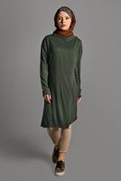 Tesettür giyim HAKİ ÇITÇIT DETAYLI TRİKO HIRKA 6519 