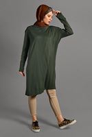 Tesettür giyim HAKİ ÇITÇIT DETAYLI TRİKO HIRKA 6519 