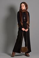 Hijab clothing BROWN SUEDE VEST 597 
