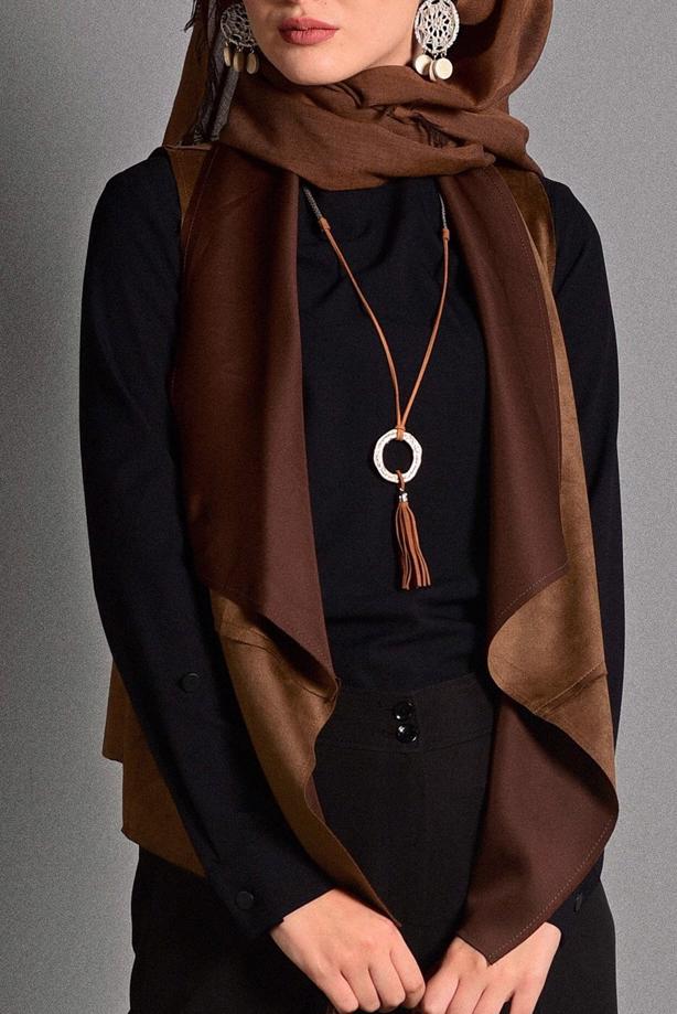 Vêtements hijab  SUEDE VEST 597  - TRENDTESETTÜR
