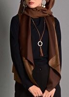 Hijab clothing BROWN SUEDE VEST 597 