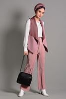 Vêtements hijab POUDRE GILET EN DAIM 597