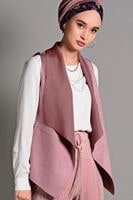 Vêtements hijab POUDRE GILET EN DAIM 597