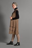 Vêtements hijab TABA GILET EN DAIM À ŒILLETS 2418 