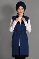 Tesettür giyim LACİVERT TRİKO YELEK 3017 