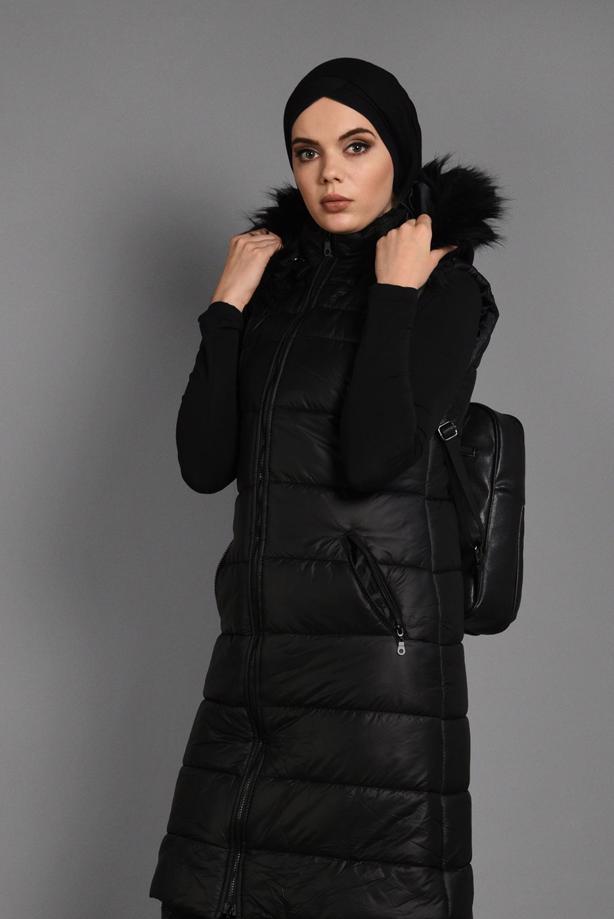 Vêtements hijab  HOODED ZIPPED GILET 6053  - TRENDTESETTÜR