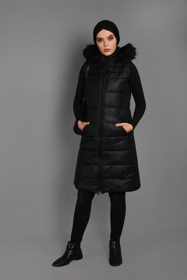 Vêtements hijab  HOODED ZIPPED GILET 6053  - TRENDTESETTÜR