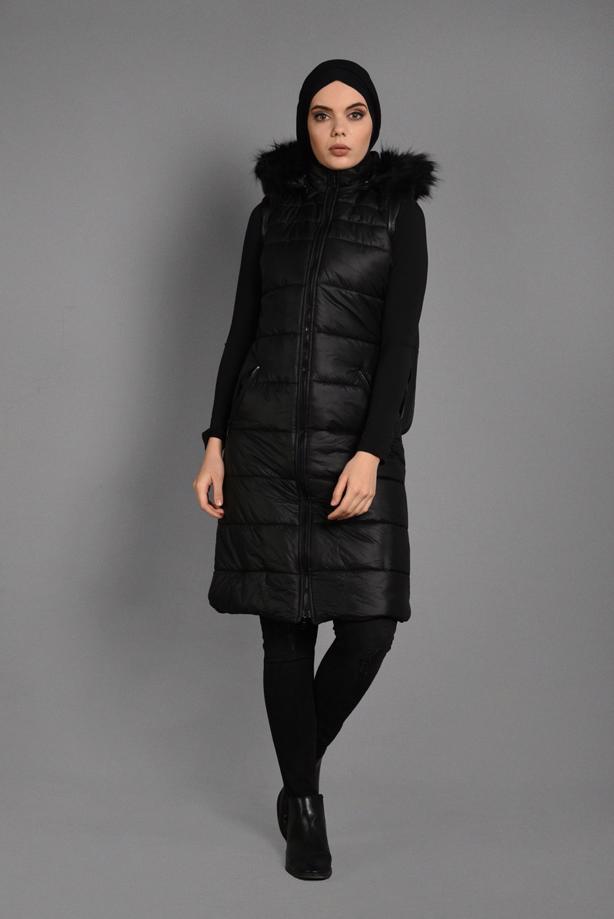 Vêtements hijab  HOODED ZIPPED GILET 6053  - TRENDTESETTÜR