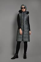 Vêtements hijab GRIS DOUDOUNE ZIPPÉ À CAPUCHE 6053