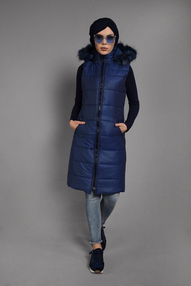 Vêtements hijab  HOODED ZIPPED GILET 6053  - TRENDTESETTÜR