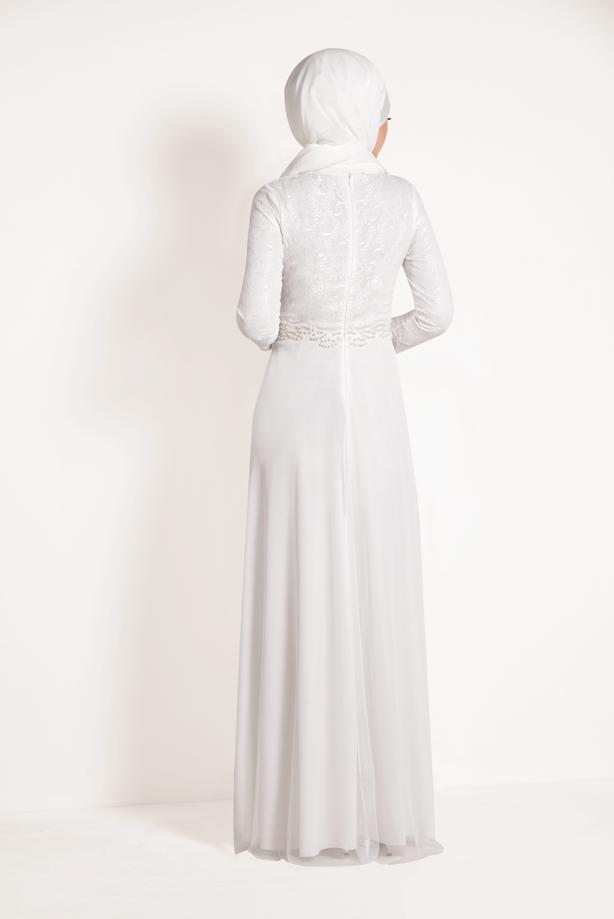 Hijab clothing  T 14293 Arn-Abiye Elbise - TRENDTESETTÜR